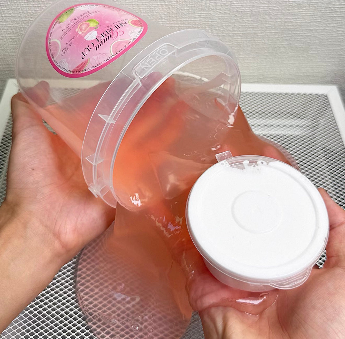 Pink Guava Sherbet Cup Slime